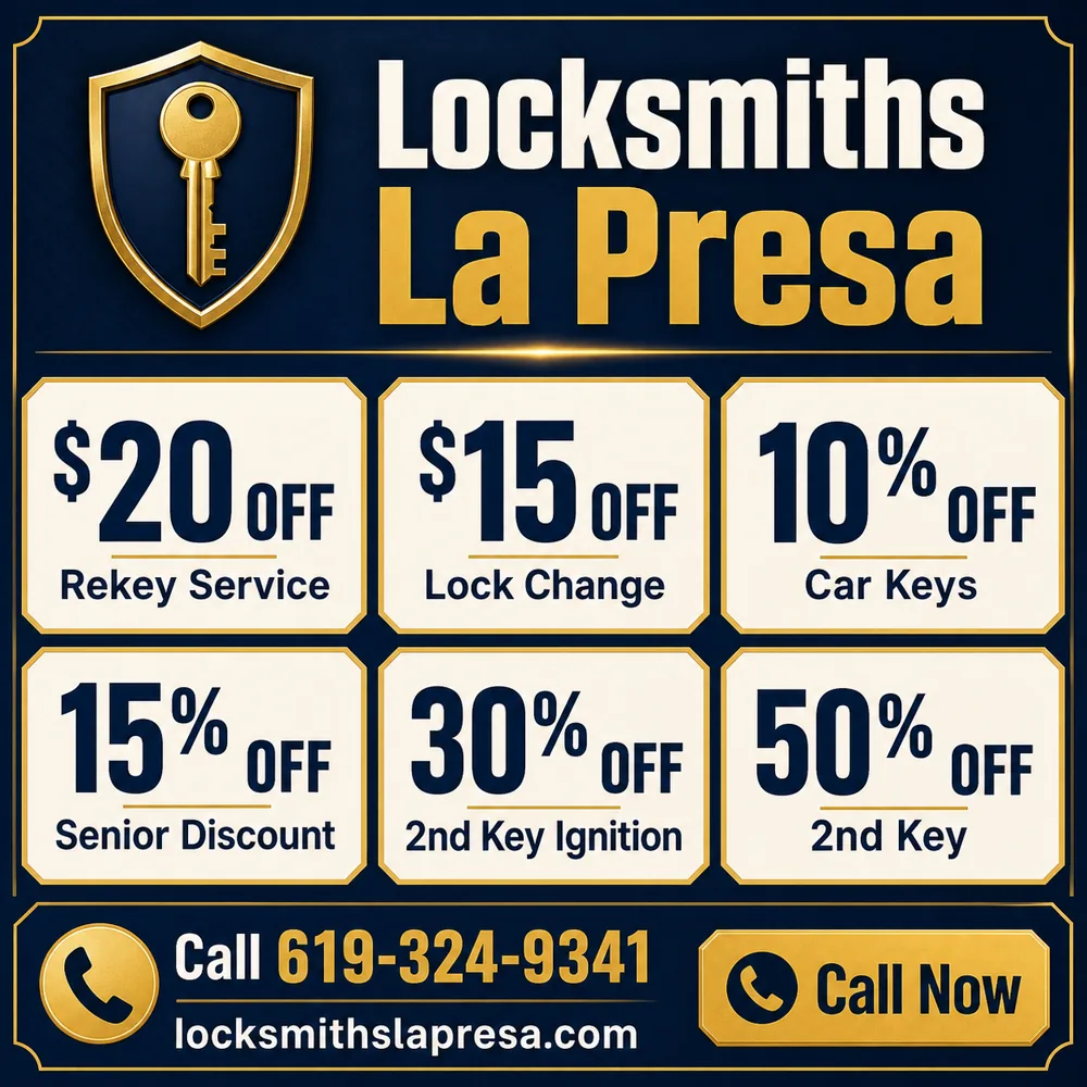 Locksmiths La Presa service coupons